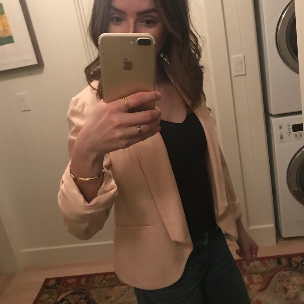 Cartonnier | Anthropologie Blush Pink Blazer